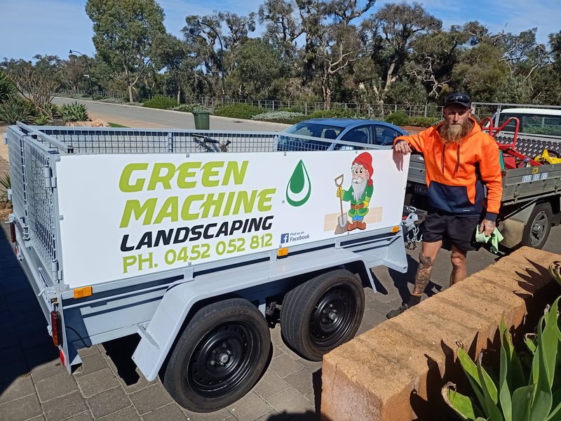 Landscaping trailer signage by Bedrock Graphics, Ellenbrook WA
