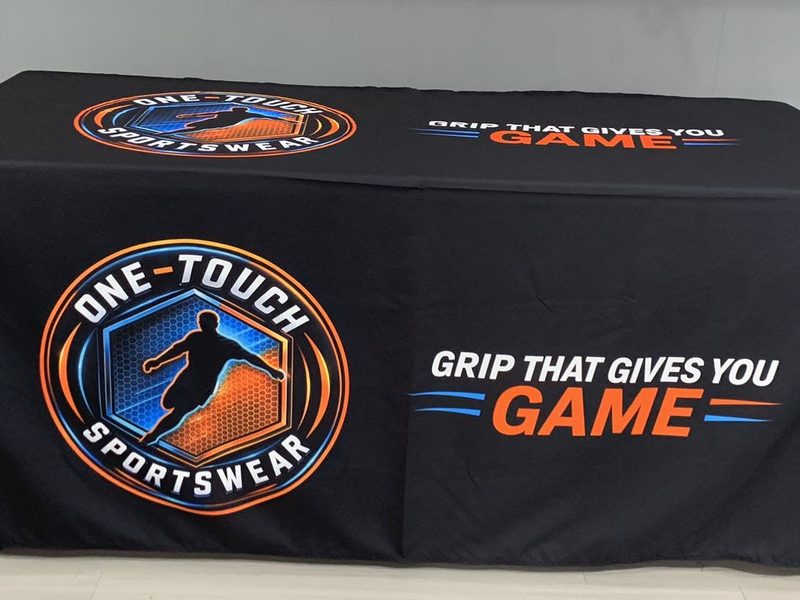 Printed table cover by Bedrock Graphics, Ellenbrook WA