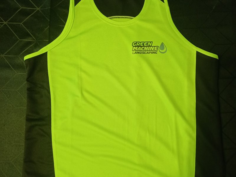 Printed work singlet by Bedrock Graphics, Ellenbrook WA