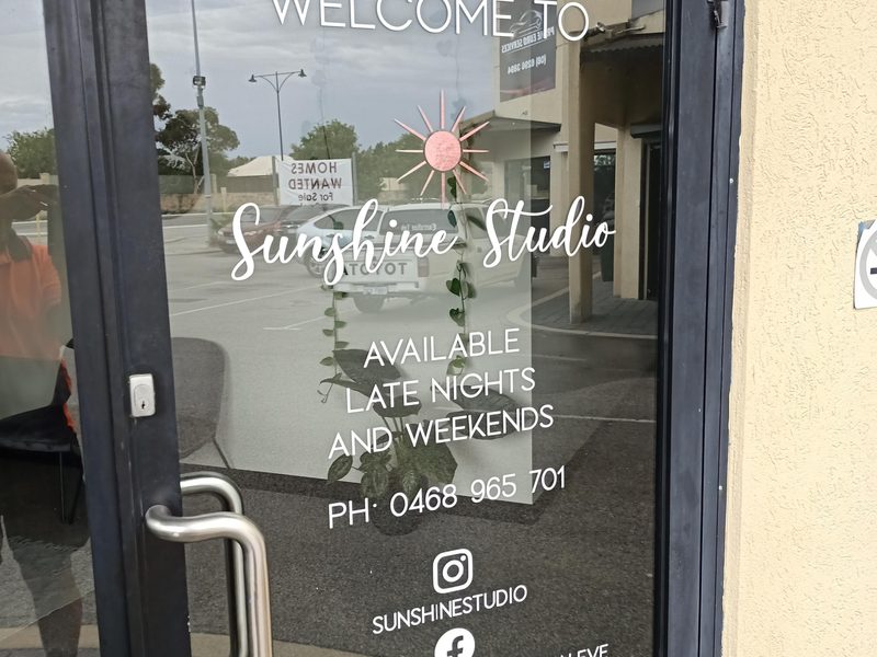 Shopfront window graphics by Bedrock Graphics, Ellenbrook WA