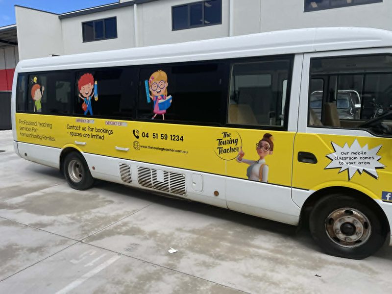 Touring Teacher bus (side) by Bedrock Graphics, Ellenbrook WA