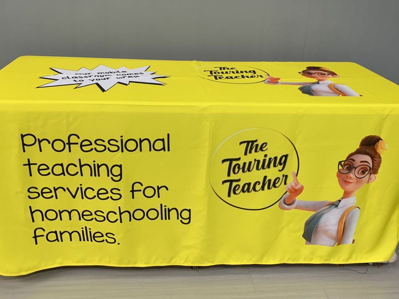 Touring Teacher table throw by Bedrock Graphics, Ellenbrook WA
